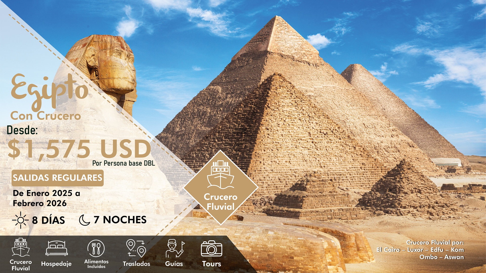 Egipto con Crucero